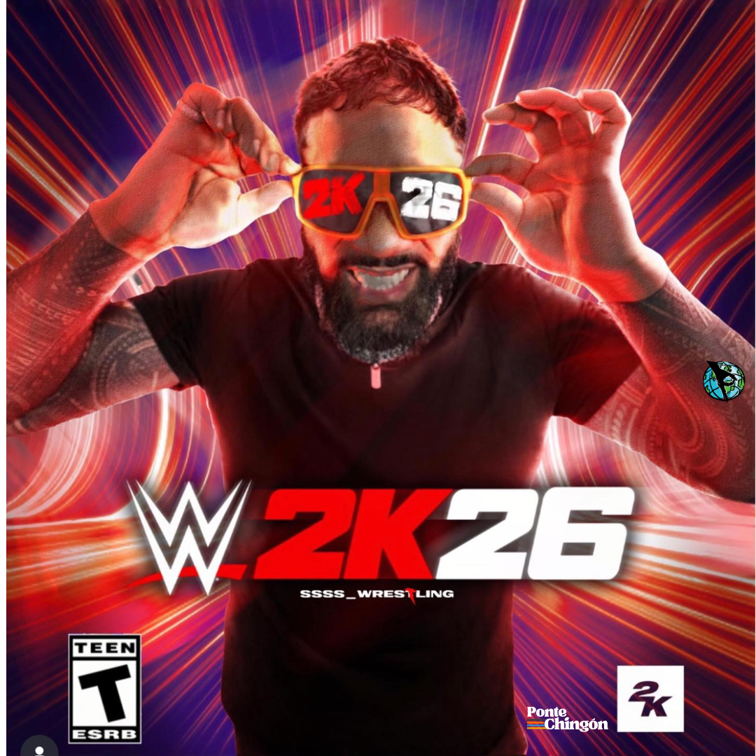 Jey Uso en la portada del videojuego WWE 2K26