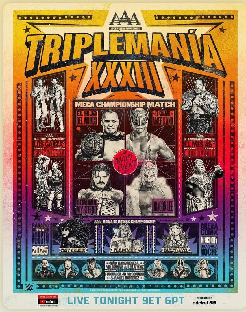 ista de la Arena CDMX llena durante Triplemanía 33