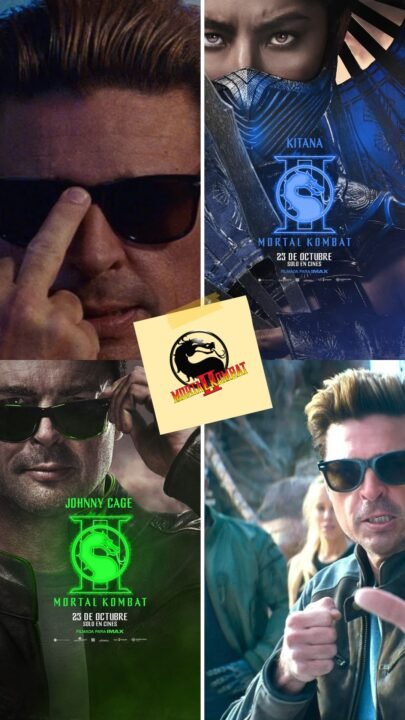 Karl Urban Johnny Cage con gafas de sol y chaqueta negra – estilo clásico2